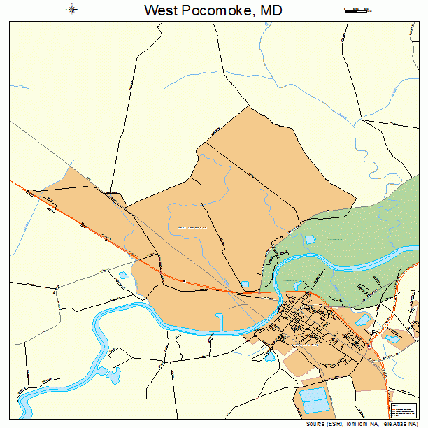 West Pocomoke, MD street map