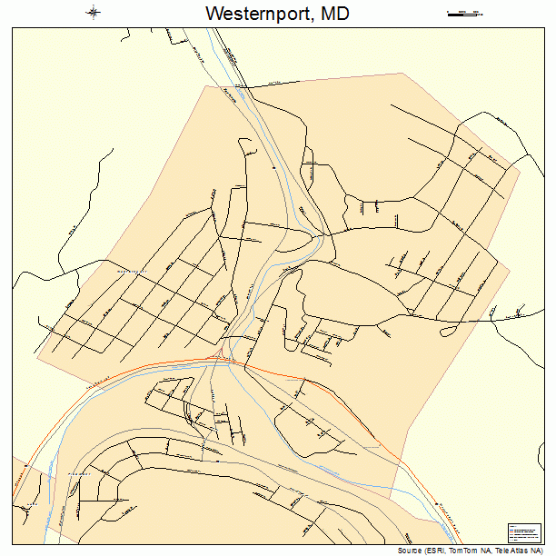 Westernport, MD street map