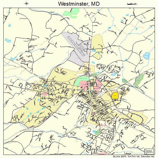 Westminster, MD street map