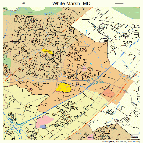 White Marsh, MD street map