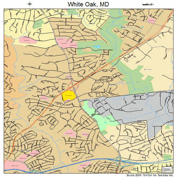 White Oak, MD street map