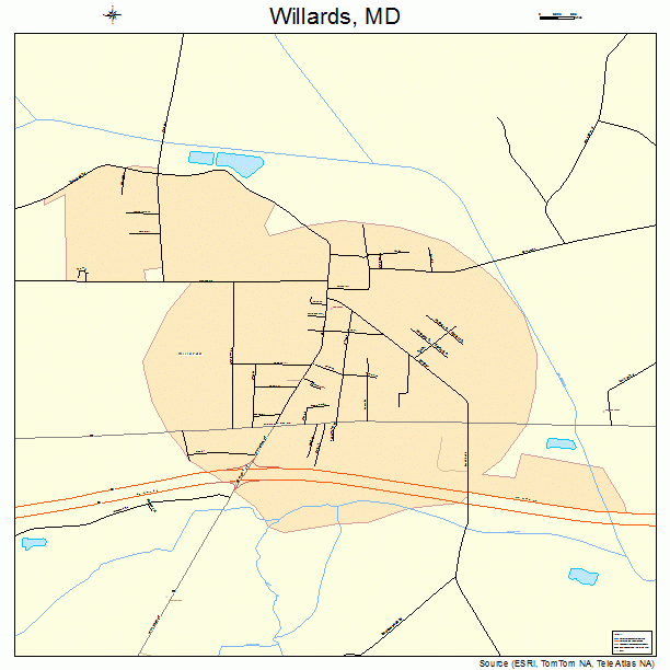 Willards, MD street map