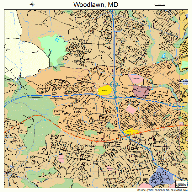 Woodlawn, MD street map