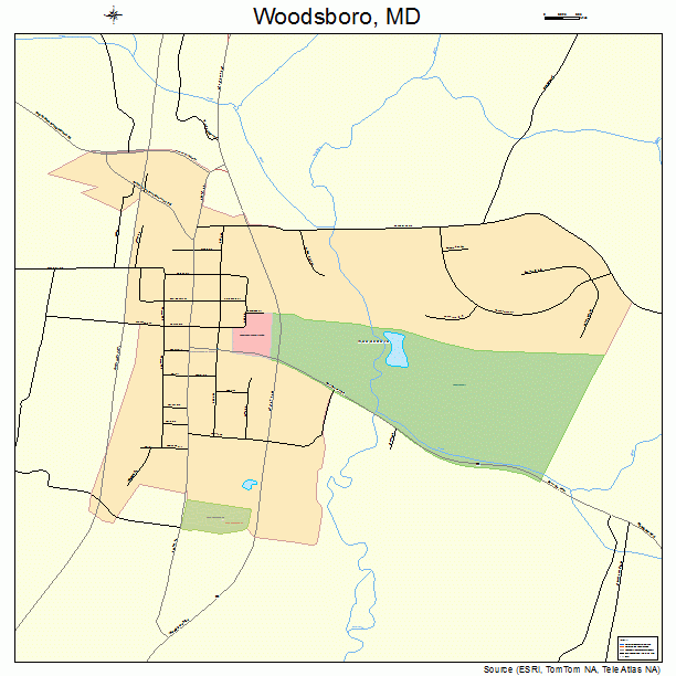 Woodsboro, MD street map