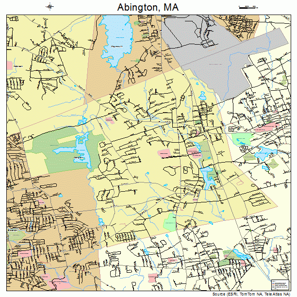 Abington, MA street map