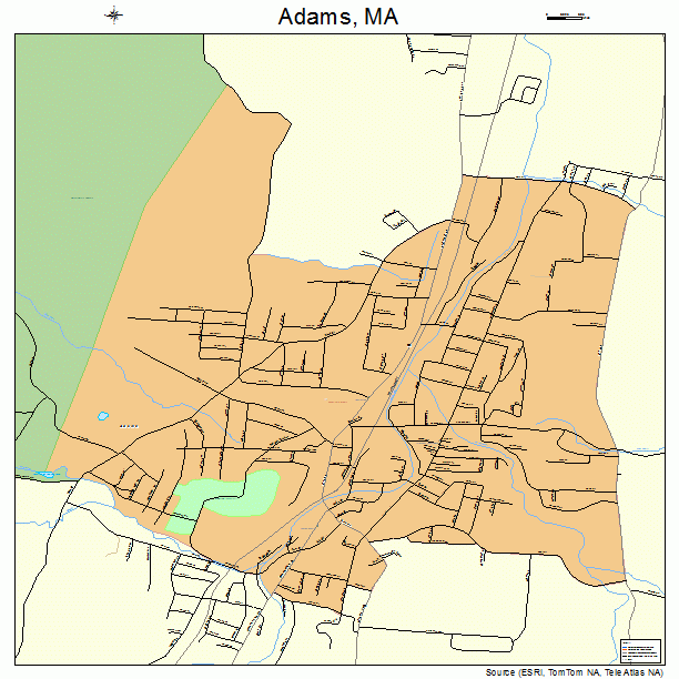Adams, MA street map