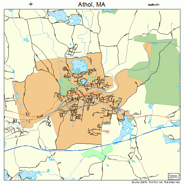 Athol, MA street map