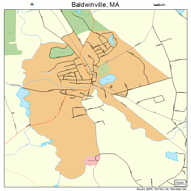 Baldwinville, MA street map