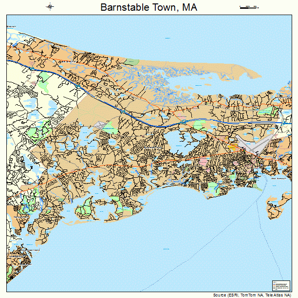 Barnstable Town, MA street map
