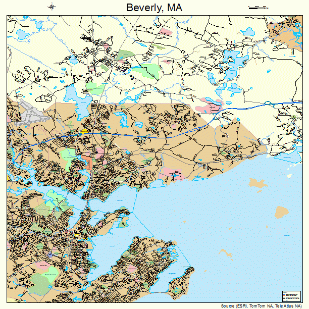 Beverly, MA street map