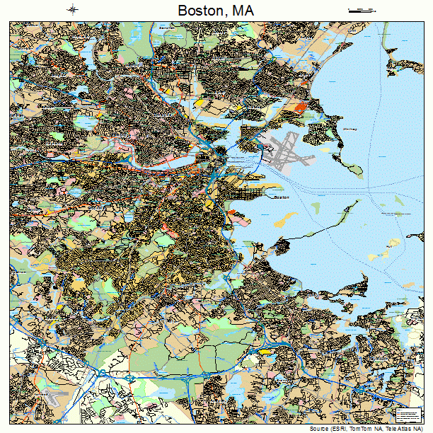 Boston, MA street map