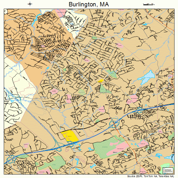 Burlington, MA street map