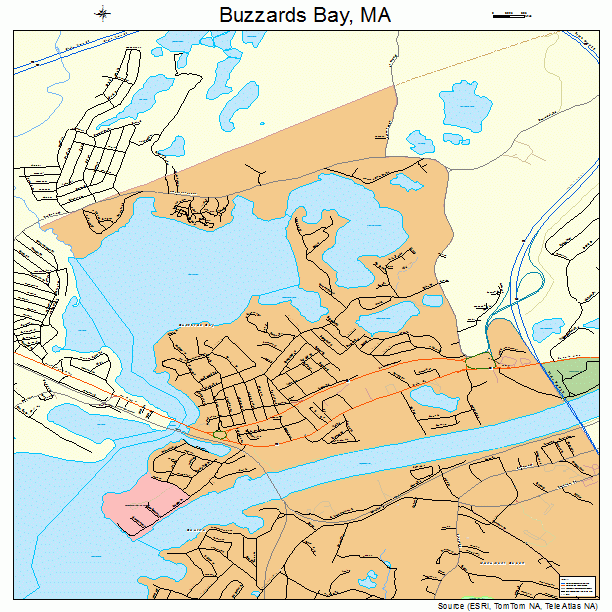 Buzzards Bay, MA street map