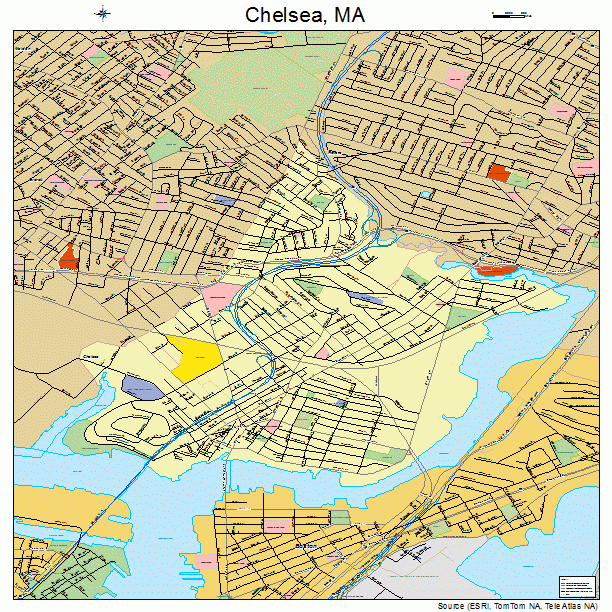 Chelsea, MA street map