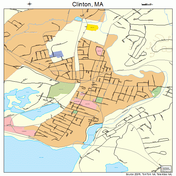 Clinton, MA street map