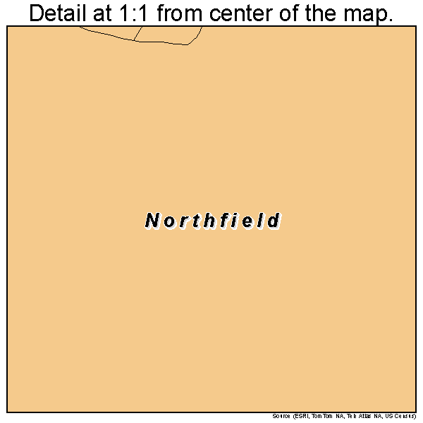 Northfield, Massachusetts road map detail