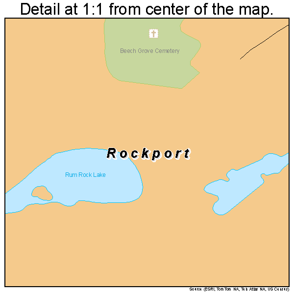 Rockport, Massachusetts road map detail