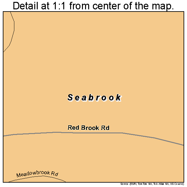 Seabrook, Massachusetts road map detail
