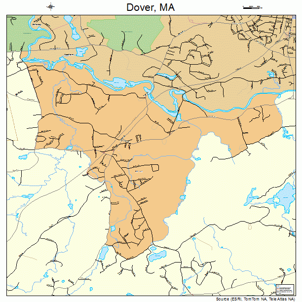 Dover, MA street map