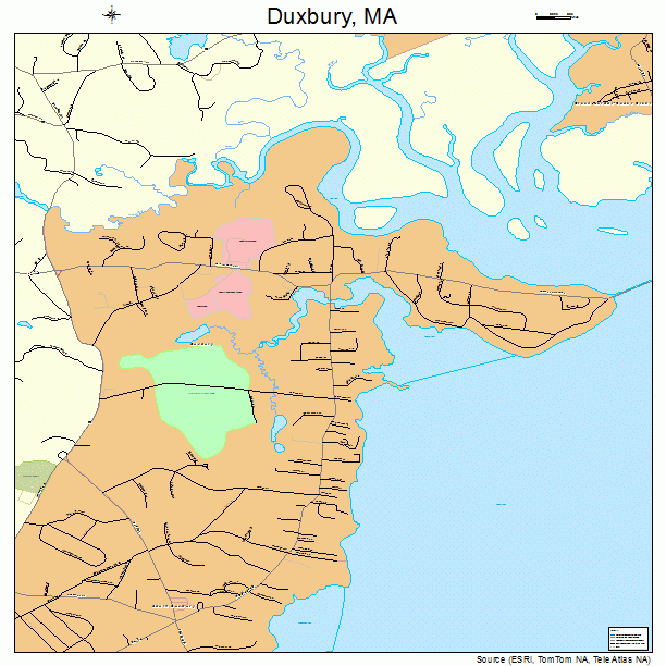 Duxbury, MA street map