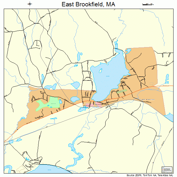 East Brookfield, MA street map