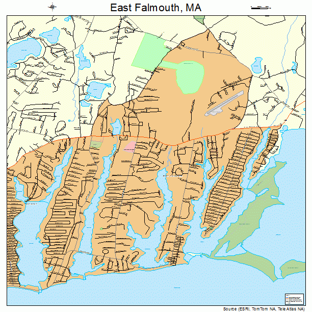 East Falmouth, MA street map