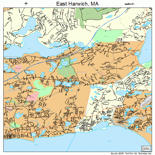 East Harwich, MA street map