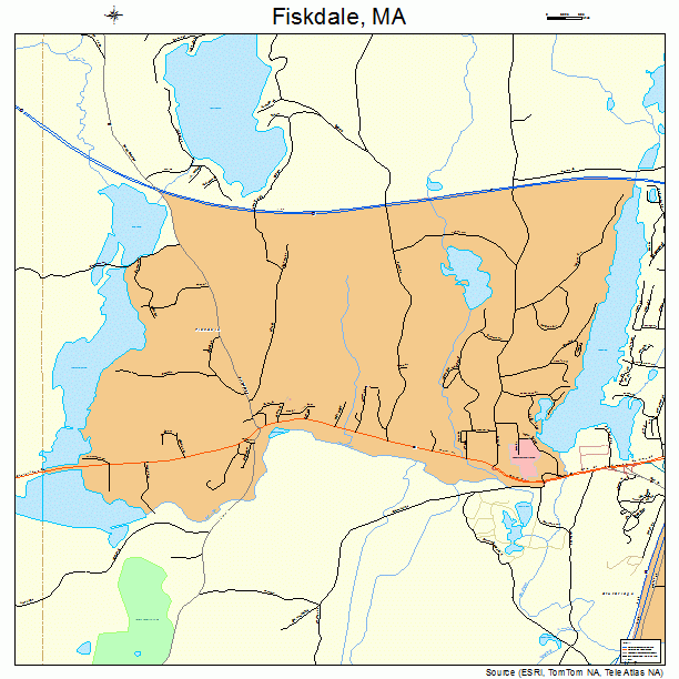 Fiskdale, MA street map