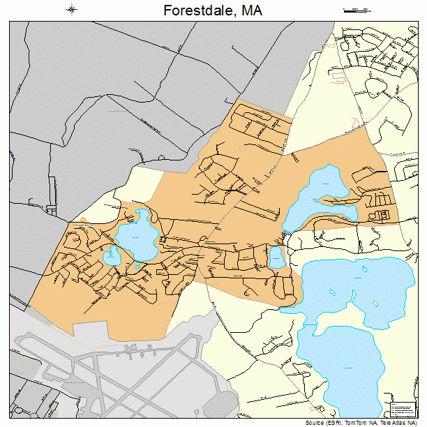 Forestdale, MA street map