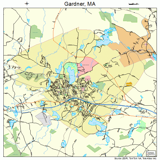 Gardner, MA street map