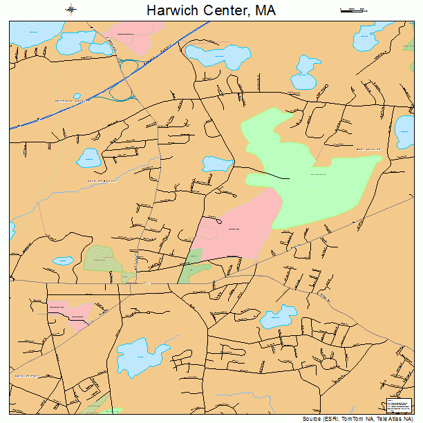 Harwich Center, MA street map