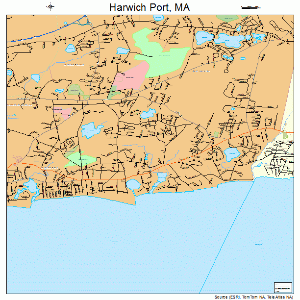 Harwich Port, MA street map