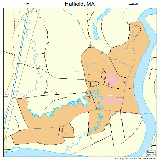 Hatfield, MA street map