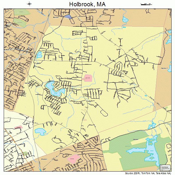 Holbrook, MA street map