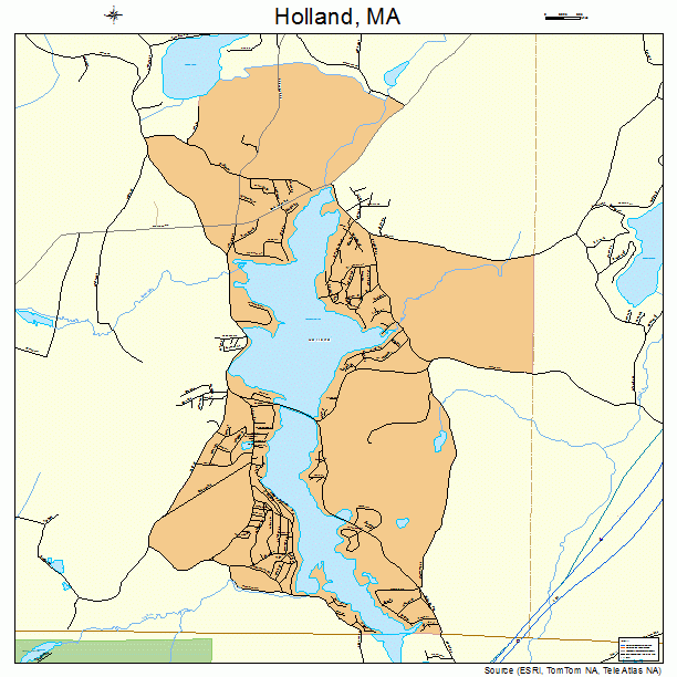 Holland, MA street map