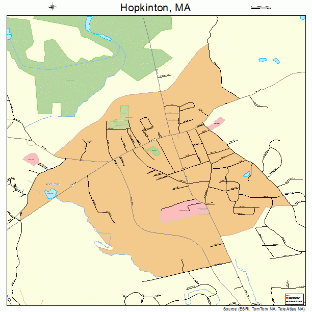 Hopkinton, MA street map