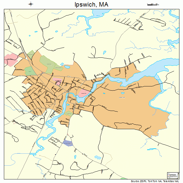 Ipswich, MA street map