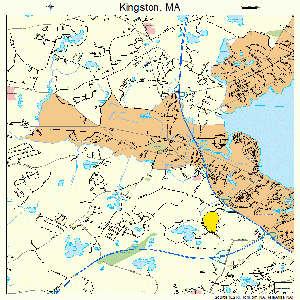 Kingston, MA street map