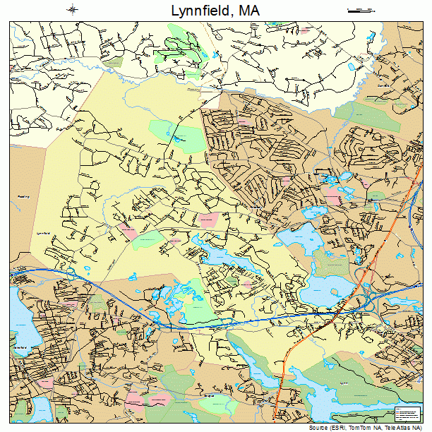 Lynnfield, MA street map