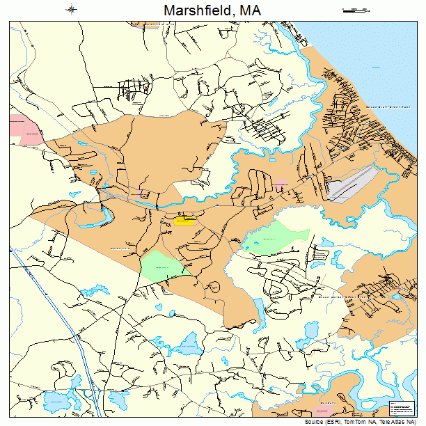 Marshfield, MA street map