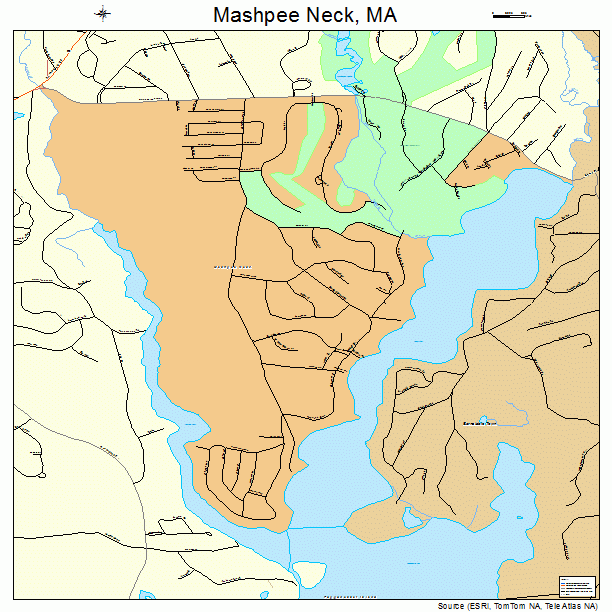 Mashpee Neck, MA street map