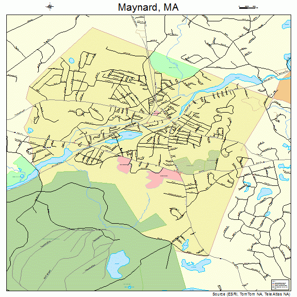 Maynard, MA street map