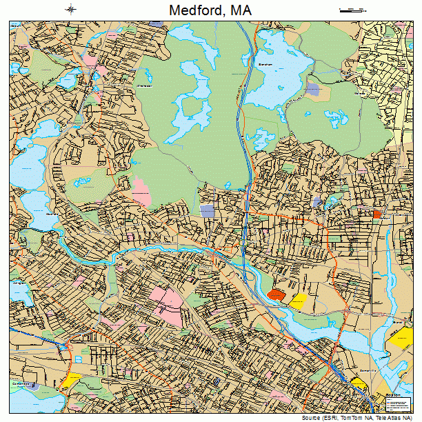 Medford, MA street map