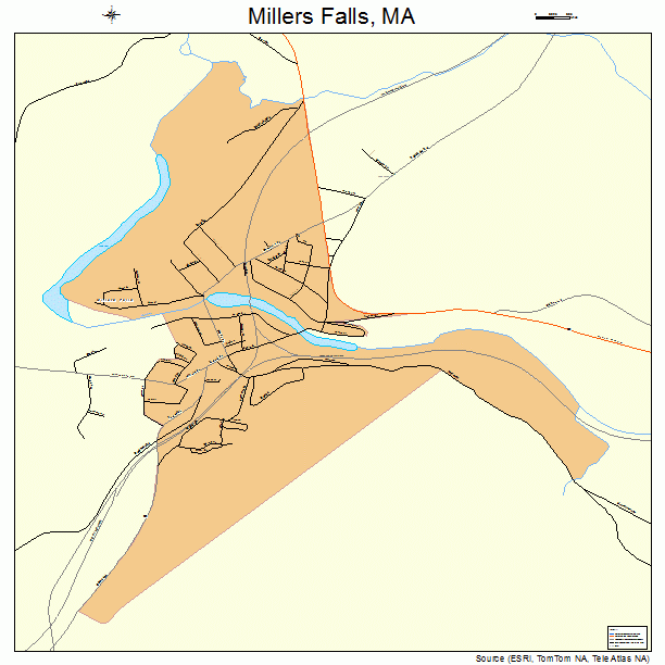 Millers Falls, MA street map