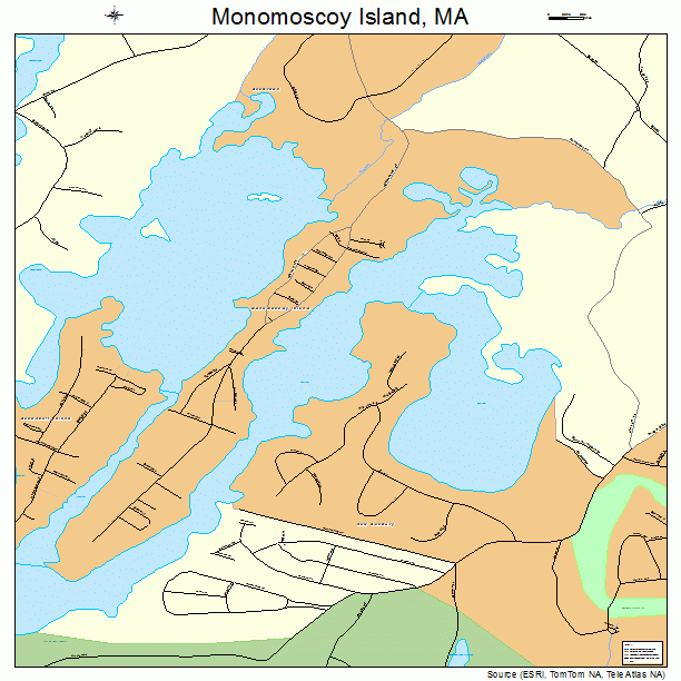 Monomoscoy Island, MA street map