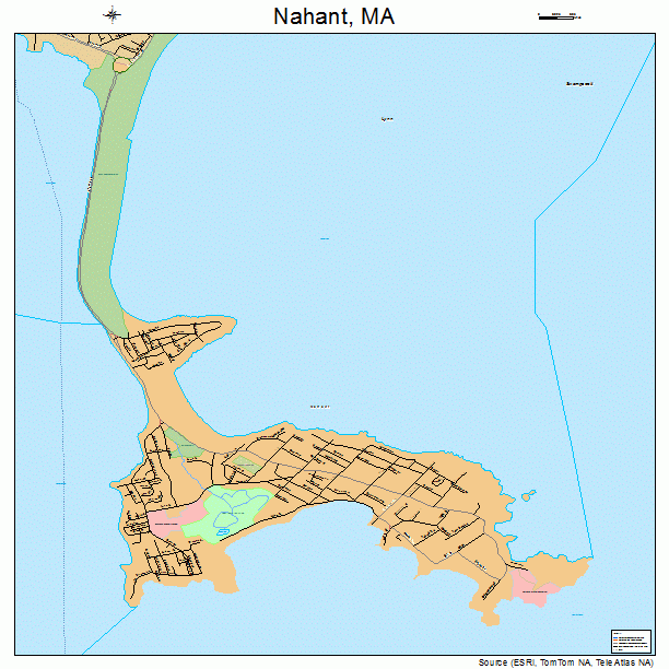 Nahant, MA street map