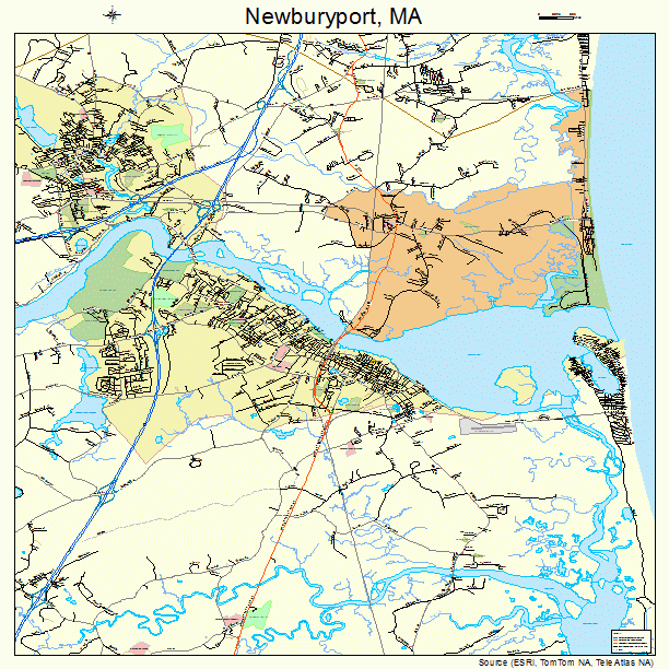 Newburyport, MA street map