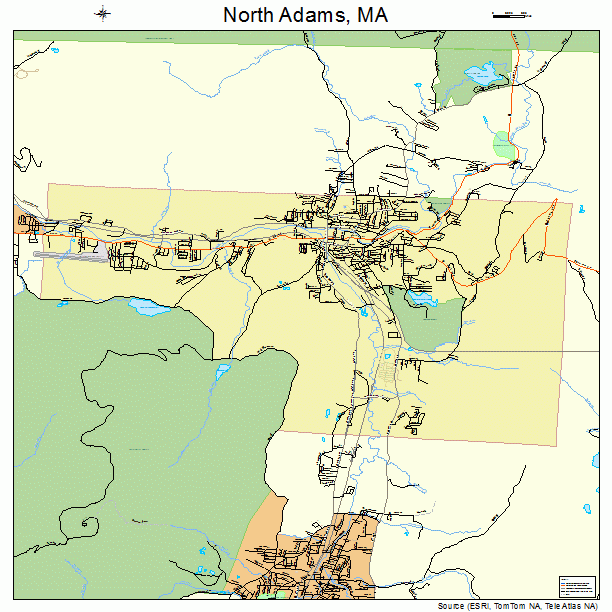 North Adams, MA street map