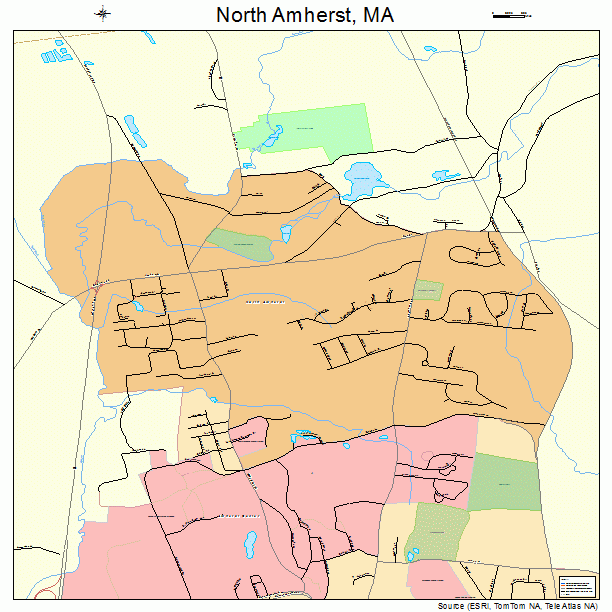 North Amherst, MA street map
