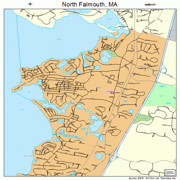North Falmouth, MA street map